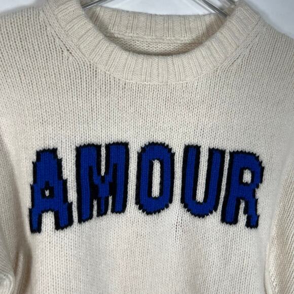 Zadig & Voltaire Amour Merino Wool Long-Sleeved Knit Sweater L Knit *READ - Picture 5 of 14